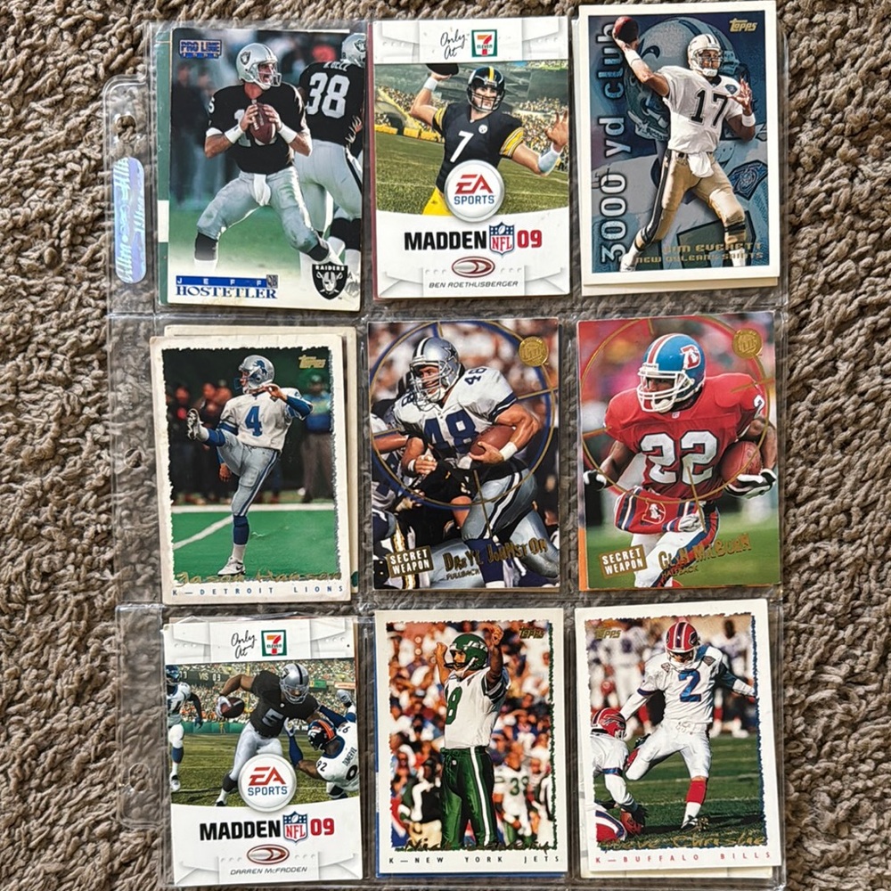 NFL Football Trading Cards Collection